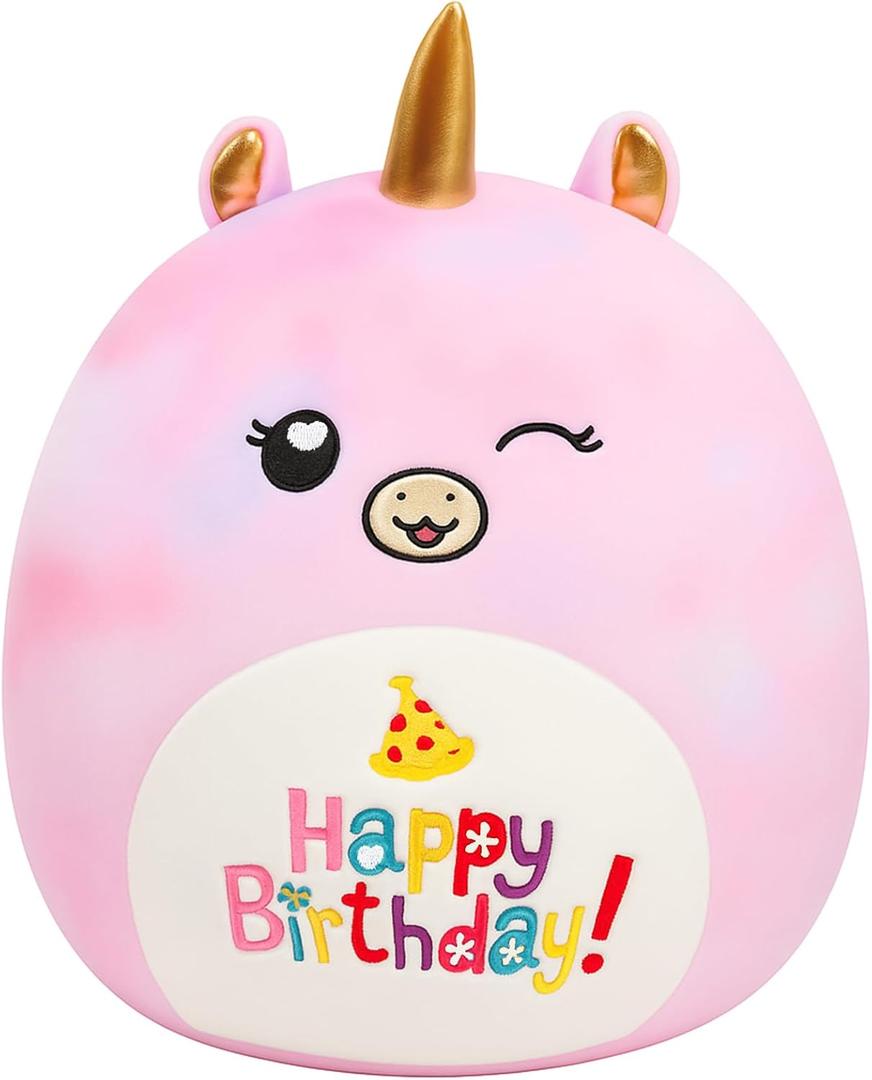 12 Birthday Unicorn Happy Birthday Plush Pillow Soft Stuffed Animal Cute Unicorn Plush Toy Gifts for Kids
