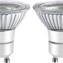 LPSAFP LED GU10 Range Hood Light Bulbs, LED Stove Appliance Light Bulb, Kitchen Light Replacement Halogen Light Bulb, 50W Equivalent, Warm White 120V/ AC, 6W 550 Lm, Dimmable, Waterproof IP65 Pack of 2