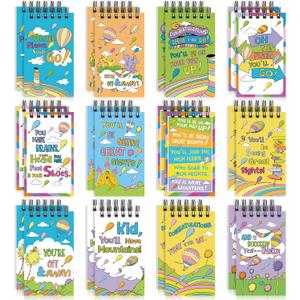 24 Set Oh The Places You' ll Go Party Favors Graduation Notepads Gifts Bulk Mini Notepads for Kindergarten Preschool Graduation Classroom Favors Supplies Decor
