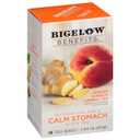 Bigelow Tea Benefits Calm Stomach Ginger Peach Caffeine Free Herbal Bags, 18 Count, Pack of 6