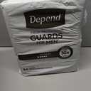 Depend Guards Incontinence Pads for Men, Maximum Absorbency, 168 Count (2 Packs of 84), Packaging May Vary