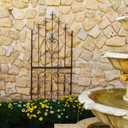 Garden Trellis for Climbing Plants 70.8" H x 25.6" W Metal Premium Quality Material Rust-Resistant Climbing Frame Stylish Garden Addition Outdoor Roses Vine Ivy Clematis Trellises Black
