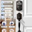 TEEHO TK001H Keyless Entry Door Lock with Handle Set, Electronic Deadbolt Keypad Door Lock with Code, Smart Locks for Front Door, Exterior Door Handle, Auto-Lock, Easy to Install, Oil-Rubbed Bronze