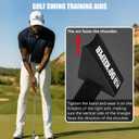 Golf Swing Trainer Aid, 90°Keeper Golf Posture Correction Training Aid, Professional Swing Accuracy Improvement Tool for Preventing Over Swinging