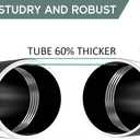 1 Inch Adjustable Grommet Curtain Rod-Black Curtain Rods for Windows 34 to 68" Drapery, Heavy-Duty living room curtain rod with 2 Brackets,Curtain ring for Bedroom, Kitchen Outdoor Patio
