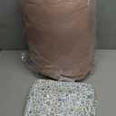 Queen Comforter Set - 7 Pieces Ruffle Pink Bedding Sets, Shabby Chic Farmhouse Bed in a Bag Queen with Ruffle Comforter, Floral Sheets, Pillowcases & Shams