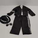 Dance Star Kids Costume for Boys 80s 90s Pop Stage Cosplay Party Halloween Role Play Black 3-4 Y