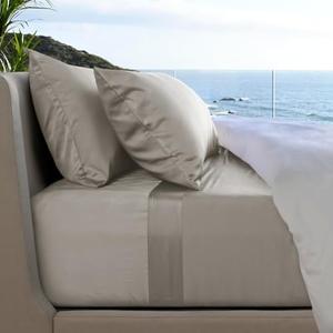 Cariloha Resort 4-Piece Sateen Sheet Set | Harbor Gray | Queen | Viscose Material | Thermal-Regulating, Extra Soft Cooling Sheets