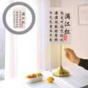 Veemoon Retro Square Fabric Lampshade Rustic Linen Lampshade China Table Lamp Shade Bedside Lamp Shade Replacement Wall Light Chandelier Covers E27 for Home Hotel Office (22x13cm, Colorful)