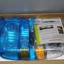 Headlights W/Bulbs for 1999-2004 Ford F250 F350 F450 F550/2000-2004 Ford Excursion Super Duty with Bumper Signal Corner Light Pair Set (OE Replacement)