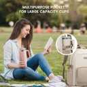 LOVEVOOK Laptop Backpack for Women with Pouch Pocket for Large Capacity Cup,15.6inch Laptop Computer Bag Travel Backpack Purse,Waterproof Teacher Nurse Work Business personal item Backpack,Beige-Khaki