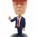President Donald T Bobblehead with MAGA Hat (Large 7 inch）