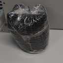 RESARE Waffle Bath Mat for Bathroom, Super Absorbent Bathroom Rugs Non Slip Machine Washable, Ultra Soft Quick Dry Boho Bath Rugs with Tassels for Floor, Upgraded Bordered Design, 18"x30" Black (1'6" x 2'6" (Rectangular))