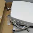 Bidet Seat for Elongated Toilet Seat Non-Electric Soft Close with Quick Release Hinges for Easy Clean Dual Nozzle Front and Rear Wash(PG303A-HPN-AZ)