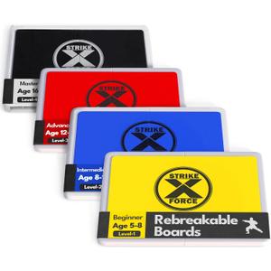 Rebreakable Punching Board, Taekwondo Karate and Martial Arts Board, Karate Breaking Board for Kids and Adults, Boxing Equipment and Karate Breaking Board (4-Bundle)