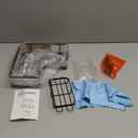 YASONIC Corner Adhesive Shower Caddy, with Soap Holder and 12 Hooks, Rustproof Stainless Steel Bathroom Organizer, No Drilling Wall Mounted Rack, Black, 3-Pack