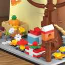 Creative Bookcase Building Set, Cafe House Building Block Toy Gift for Adults,Mini Bricks