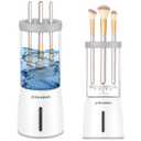 Electric Makeup Brush Cleaner, Quick Efficient Makeup Brush Cleaner Machine with Rechargeable Battery for Deep Cleaning All Types of Makeup Brush Sets, Automatic Cleaning and Drying