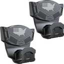 Gun Magnet Mount for Truck Car Vehicle,Magnetic Gun Mount for Pistol Shotgun Revolver with Trigger Guard Protect,Gun Magnet Rate Max 15 LBS Conceal in Desk Safe Wall Easy to Access&Release (2 Pack)