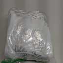 Estelar Textiler Greyish White Curtains for Bedroom 63 Inches Length Thermal Insulated Window Curtain Shades with Silver Palm Tree for Living Room, 52Wx63L, 2 Drapes