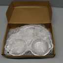 Tioncy 4 Pcs Stainless Steel Kids Plates 4 Sections Divided Unbreakable Dinner Plates Cute Car Shape bowls for Babies, Toddlers and Kids Lunch, Portion Control, Camping