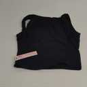 QINSEN High Neck Open Back Cropped Tops for Women Sleeveless Summer Y2K Tee Shirts Black L