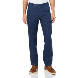 Men's Delave Linen Regular Fit Suit Separate Pants (Navy), 36 R