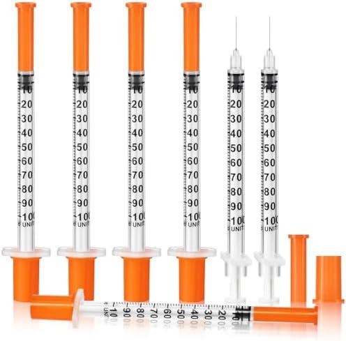 Pro Comfort U-100 1 ml/cc 30 Gauge 1/2 Inch Syringe, Individually Packed, 100PCS
