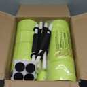 Soulchen 6 Pack Pool Exercise Equipment Water Dumbbells Pool Resistance Aerobic Weights EVA Foam Dumbbell with Handle Strip for Aqua Therapy Water Aerobics Weight Loss Fitness (Mixed, Pale Green)