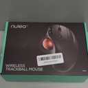 Nulea M501 Wireless Trackball Mouse, Rechargeable Ergonomic, Easy Thumb Control, Precise & Smooth Tracking, 3 Device Connection (Bluetooth or USB Receiver), Compatible for PC, Laptop, Mac, Windows. Black