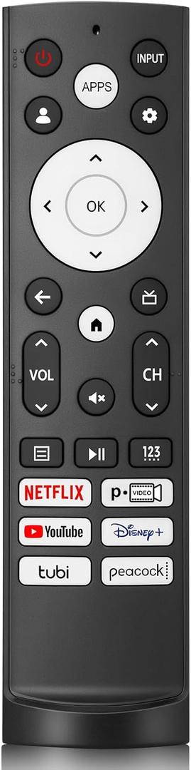 Replacement Remote Control for Hisense Smart Google TVHisense UHD 4K ULED Google TVs