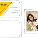 2x3 Picture Frame, 3 Packs Acrylic Mini Frames 2.5x3.5 inches Magnetic Wallet Size Picture Frames, Desktop Frameless Photo Display Holder Business Card Frame