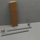 Brushed Nickel Bath Towel Bar Single Bars Towel Rack Rod Classic Wall Mounted SUS304 Stainless Steel Bathroom Towel Holder Toilet Kitchen Towel Shelf Single Layer,33 inches