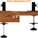Patio Light Poles for String Lights, 4FT 8 Pack Deck Poles for String Lights with Fence-Friendly Clamps, String Light Poles for Deck Railing Clamp Mount, Metal Hanging Posts for Backyard Garden Bistro