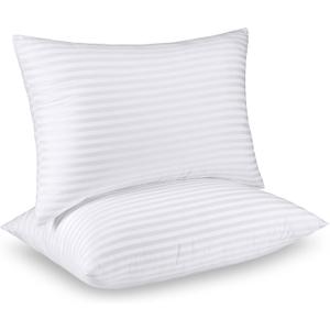 Utopia Bedding Pillows Standard Size Set of 2 (White), Hotel Pillows, Cooling Pillow for Side, Back or Stomach Sleepers (Standard (Pack of 2))