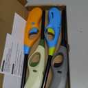 Butane Lighter, 4pcs Refillable Flame Lighter for BBQ Candle(No Butane Inside) (Blue)