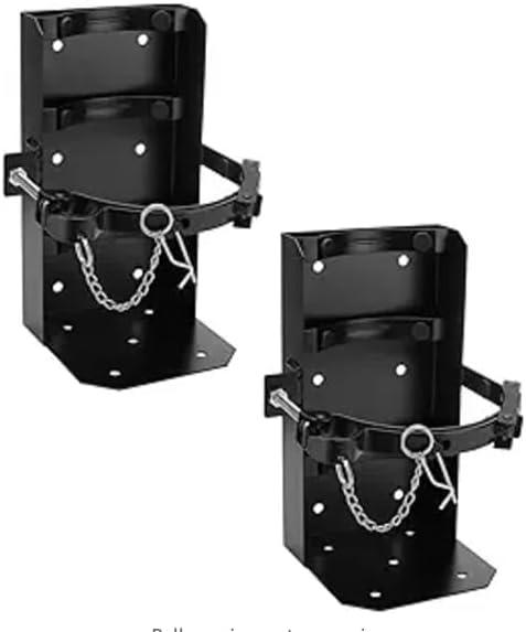10 LB Heavy Duty Fire Extinguisher Bracket 2 Pcs, Fire Extinguisher Mount St12 Steel, Fit 10 Lb Dry/5 Lb Co2 Extinguisher for School Vehicle Boat Truck Replace amerex 809