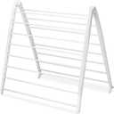Whitmor Spacemaker Folding Drying Rack, Freestanding Indoor Clothes Dryer, Space Saving Compact Design, 6"L x 26"W x 51.5"H, White