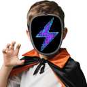 LED Mask, Light Up Mask with Gesture Sensing for Festival Dj Cosplay Masquerade Part Christmas Birthday Gifts for Kids