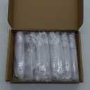 TAOEIFUOR Kitchen Cabinet Door Handles for Cupboard Wardrobe Closet Dress Drawer Pulls (Acrylic-10PACK, Clear+Chrome, Hole Center:3 Inch / 76MM)