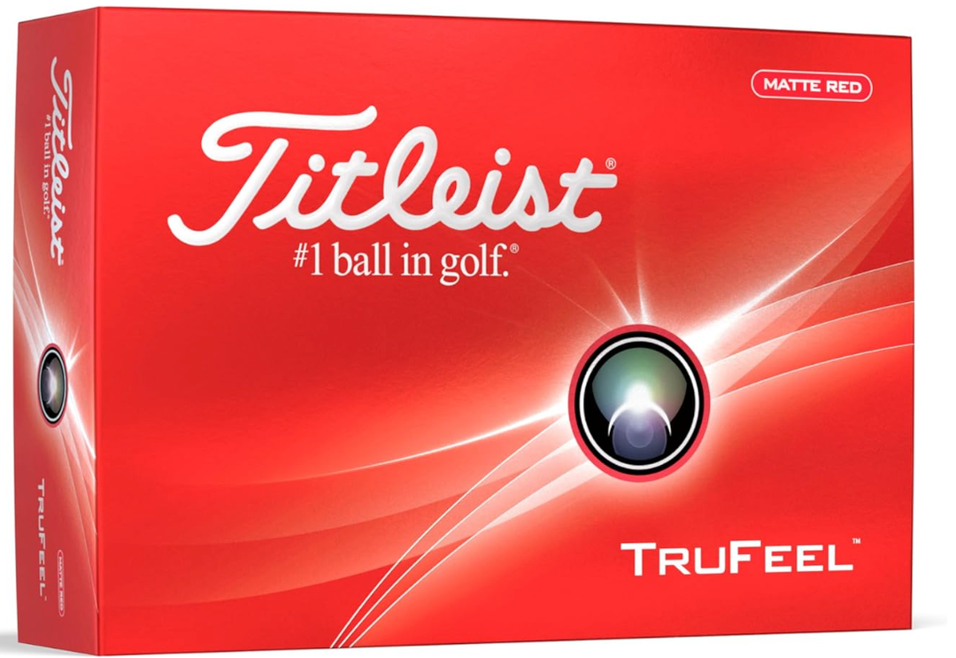 Titleist TruFeel Golf Balls, Matte Red (One Dozen)