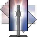 Hemudu HT05B-003P Table Mount for 27" 43" Monitors - Swivel, Tilt, Rotating, Height Adjustable, Black