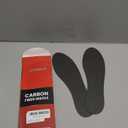 Carbon Fiber Insole for Men & Women 1 Pair: 1.5mm Thick Rigid Shoe Insert for Morton's Toe, Turf Toe, Hallux Rigidus & Arthritis - Alternative to Post Op Shoe(255mm)