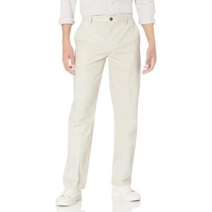 Men's Classic-Fit Wrinkle-Resistant Flat-Front Chino Pant (33W x 32L)