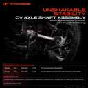 A-Premium Pair (2) Front CV Axle Shaft Assembly Compatible with Honda Civic 2006 2007 2008 2009 2010 2011 2012 2013 2014 2015 L4 1.8L, Automatic Transmission, Driver and Passenger Side