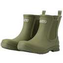 NITTI Women’s Waterproof Rain Boots, Short Rubber Chelsea Ankle Boots for Women, Slip-Resistant Garden & Outdoor Shoes with Comfortable Insole, Olive Green, 9