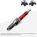 GOOFIT D8TC 3 Electrode Spark Plug for CG 125cc 150cc 200cc 250cc CF250 4 Stroke Gasoline Engine ATV Motorcycle Scooter 4pcs