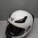 VCOROS Motorcycle Full Face Helmet for Unisex-Adults DOT Approved WS-609 Motorbike Street Bike Racing Helmets (Gloss White) XL