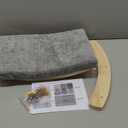 Curved Cat Shelves and Perches, Floating Cat Wall Bed with Comfortable Cushion (Wood Shelf+Grey Cushion)