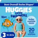 Huggies Little Swimmers Disposable Swim Diapers, Size 3 (1626 lbs), 20 Ct